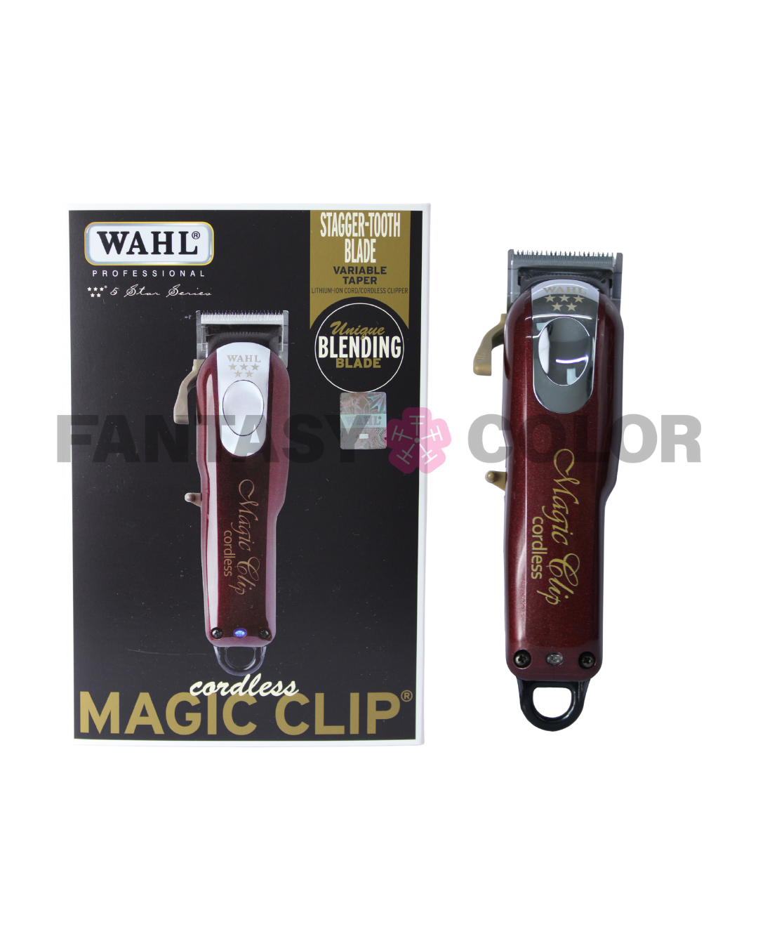 PROFESSIONAL 5 STAR SERIES MAGIC CLIP CORDLESS (BURDEOS) - WAHL