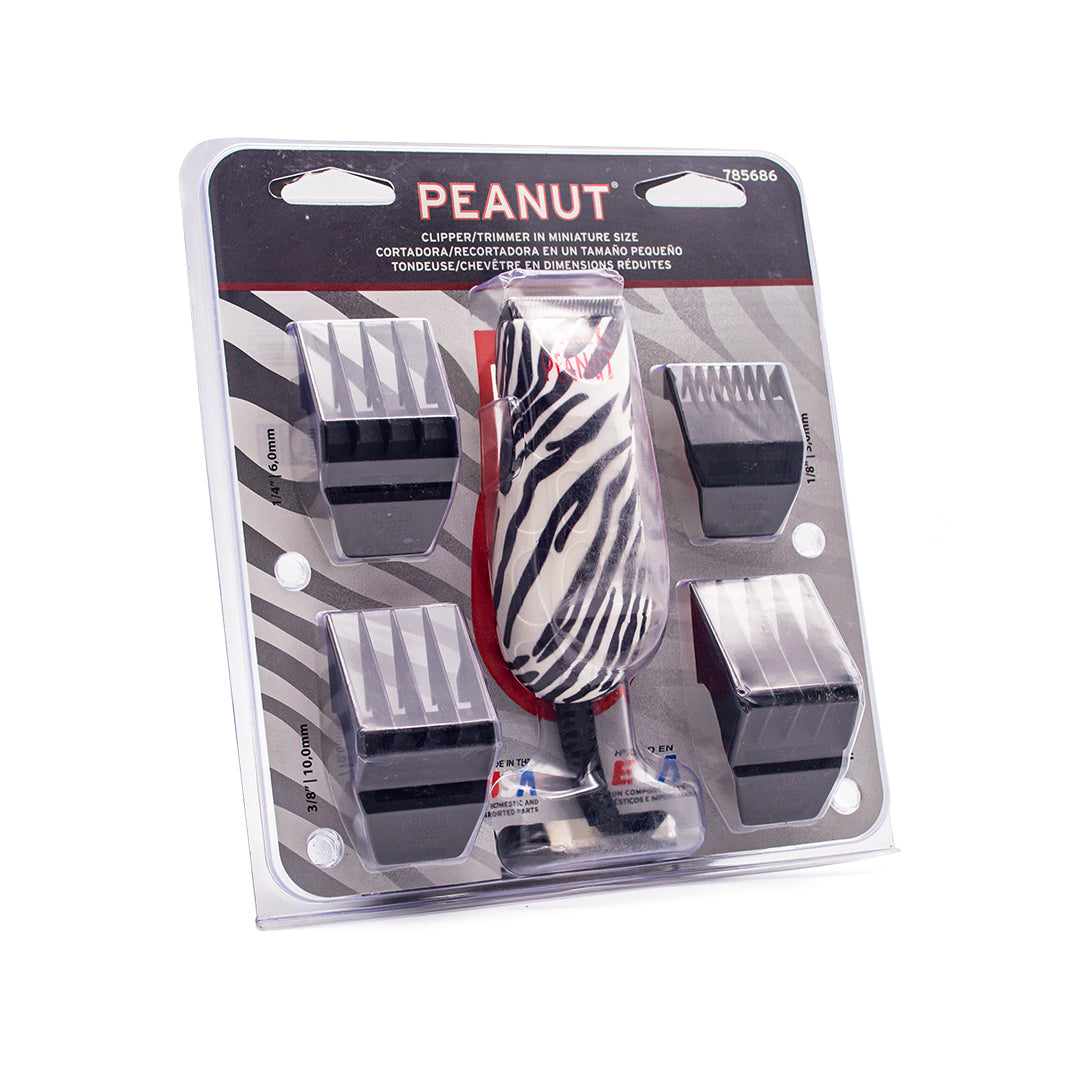 PROFESSIONAL PEANUT CORDED CLIPPER/TRIMMER (ZEBRA DESIGN) - WAHL