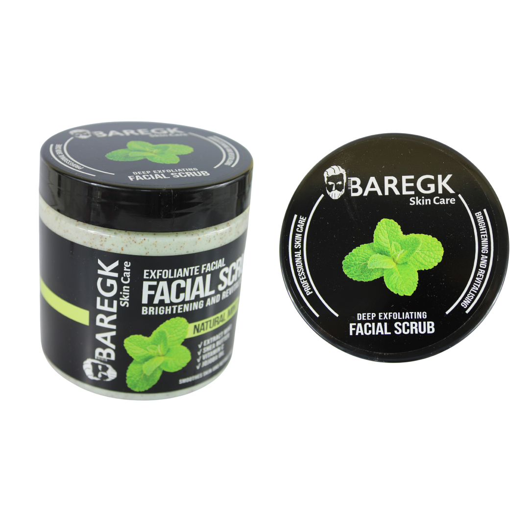 EXFOLIANTE FACIAL MENTA NATURAL, REVITALIZANTE Y ACLARANTE - BAREGK