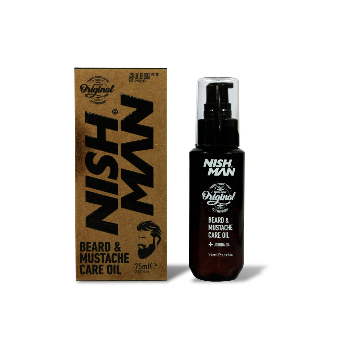 BEARD AND MUSTACHE CARE OIL - NISHMAN