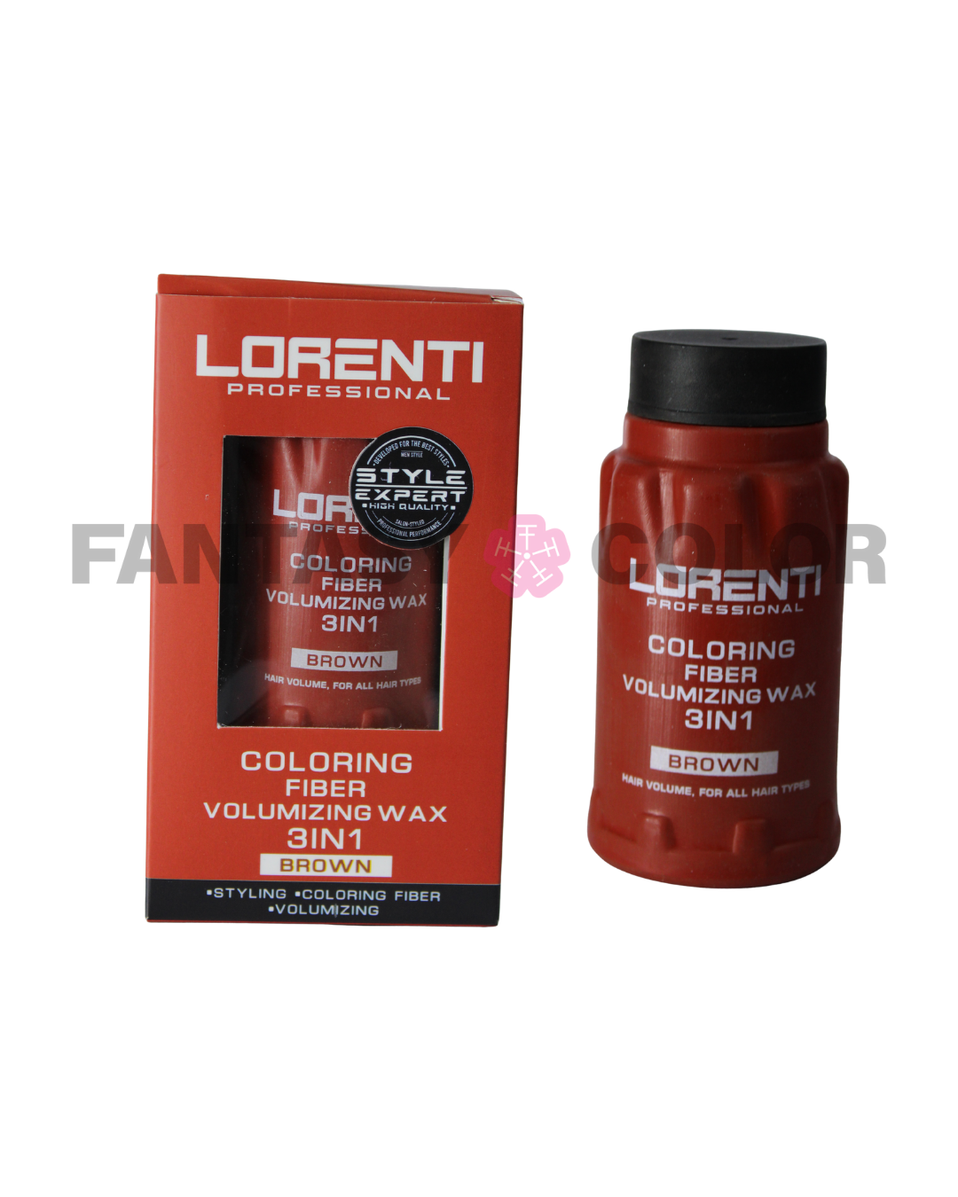 PROFESSIONAL COLORING FIBER VOOLUMIZING WAX 3 IN 1 (CERA DE FIBRA VOLUMINIZADORA CON COLOR) - LORENTI