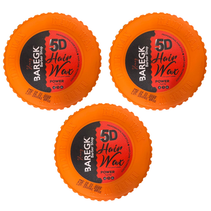 5D HAIR WAX (SET DE 3 CERA PARA CABELLO) POWER HOLD - BAREGK