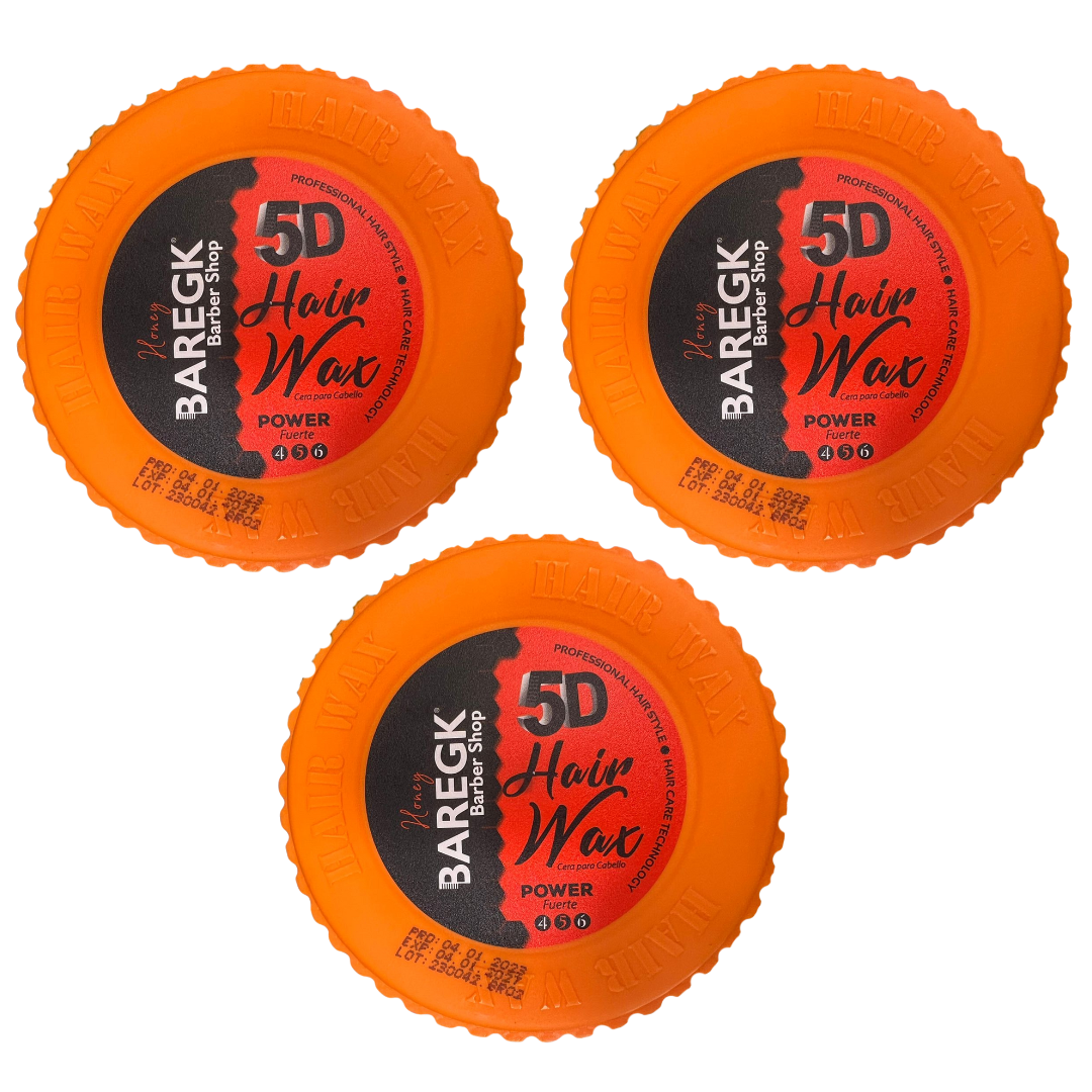 5D HAIR WAX (SET DE 3 CERA PARA CABELLO) POWER HOLD - BAREGK