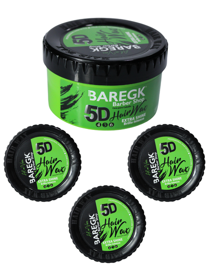 5D HAIR HAIR WAX EXTRA SHINE SET DE 3 - BAREGK