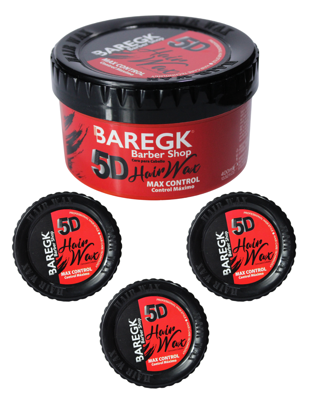 5D HAIR WAX MAX CONTROL SET DE 3 - BAREGK