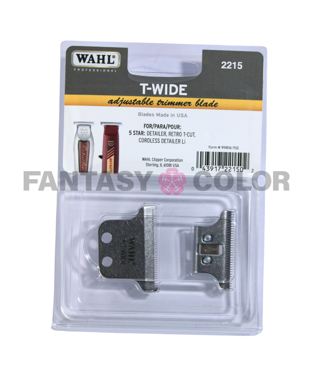 WAHL PROFESSIONAL T-WIDE ADJUSTABLE TRIMMER BLADE (2215)