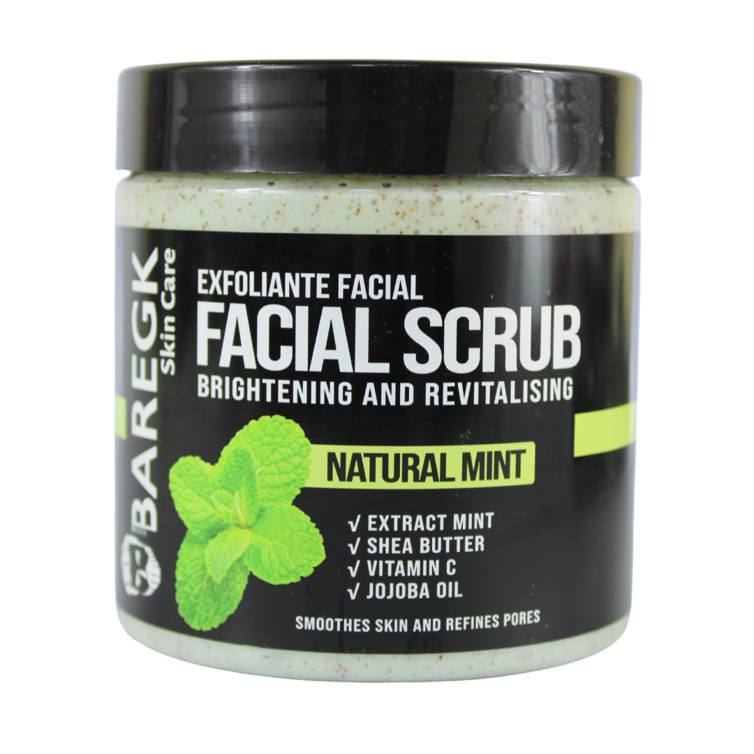 EXFOLIANTE FACIAL MENTA NATURAL, REVITALIZANTE Y ACLARANTE - BAREGK
