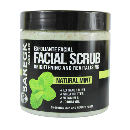 EXFOLIANTE FACIAL MENTA NATURAL, REVITALIZANTE Y ACLARANTE - BAREGK