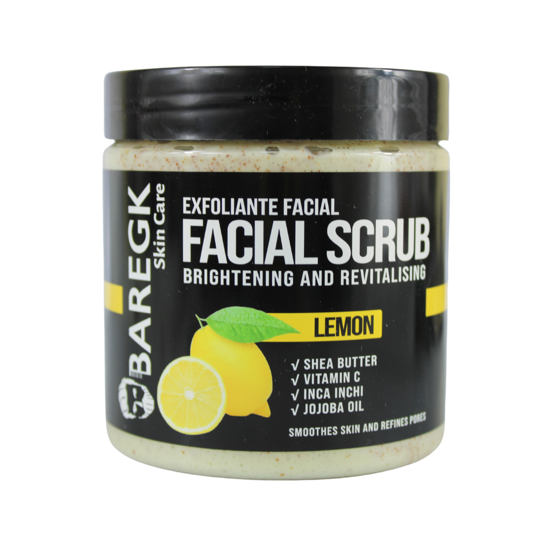 EXFOLIANTE FACIAL LIMÓN NATURAL, ACLARANTE Y REVITALIZANTE - BAREGK