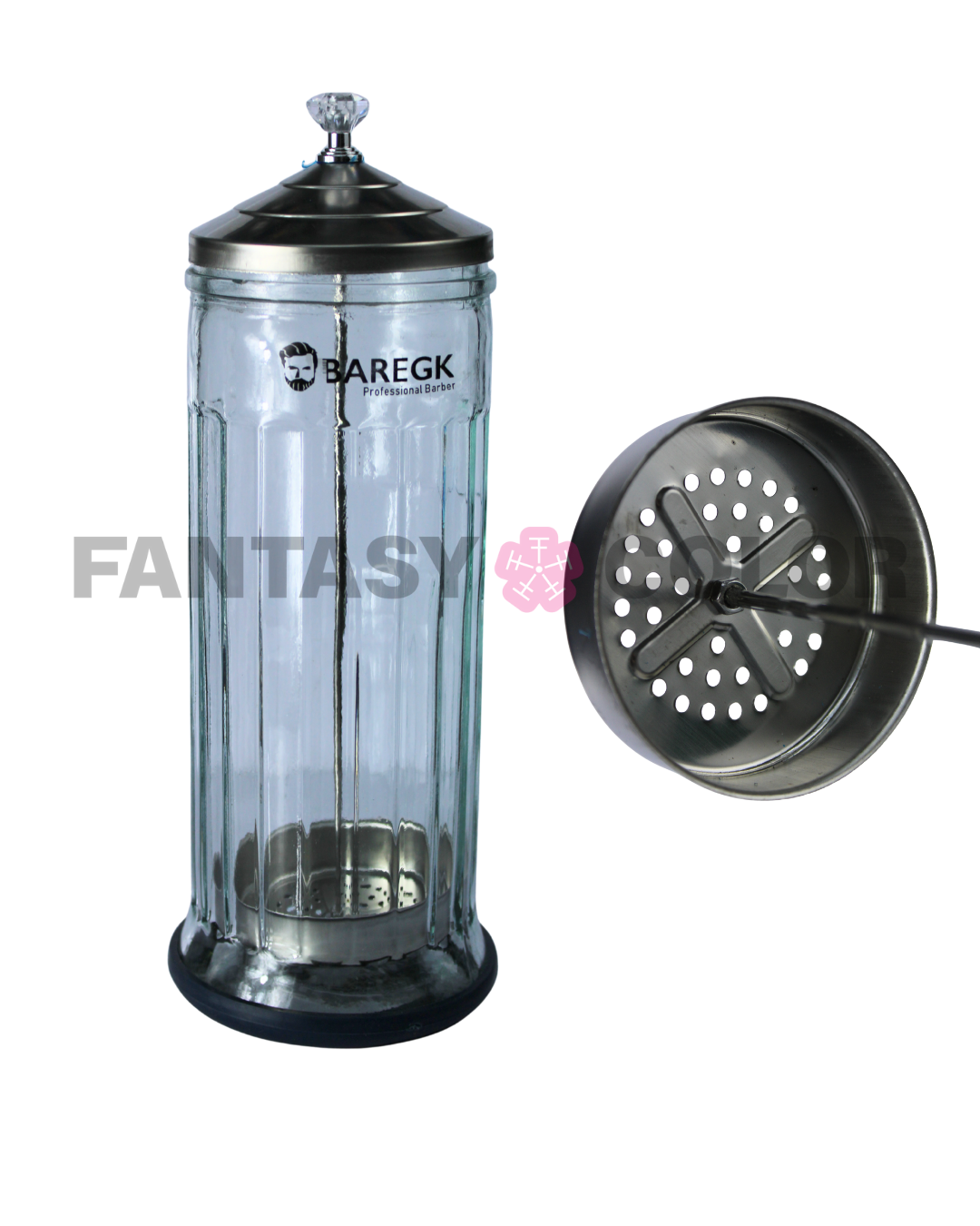 PROFESSIONAL BARBER DISINFECTING  JAR (TARRO DE DESINFECCIÓN) - BAREGK
