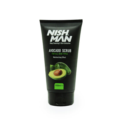 DEEP CLEANSING AND SKIN EXFOLIATION AVOCADO SCRUB FOR ALL SKIN TYPES - NISHMAN