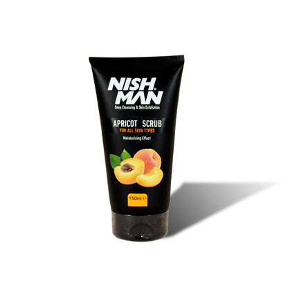 DEEP CLEANSING AND SKIN EXFOLIATION APRICOT SCRUB FOR ALL SKIN TYPES - NISHMAN