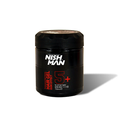 HAIR GEL GUM EFFECT 5+ - NISHMAN