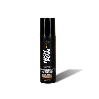 HAIR MAGIC RETOUCH ROOT CONCEALER LIGHT BROWN - NISHMAN