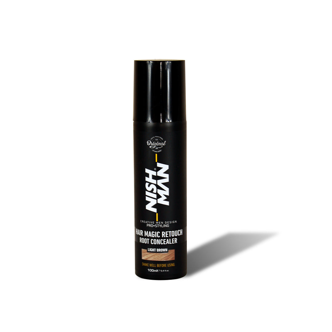 HAIR MAGIC RETOUCH ROOT CONCEALER LIGHT BROWN - NISHMAN