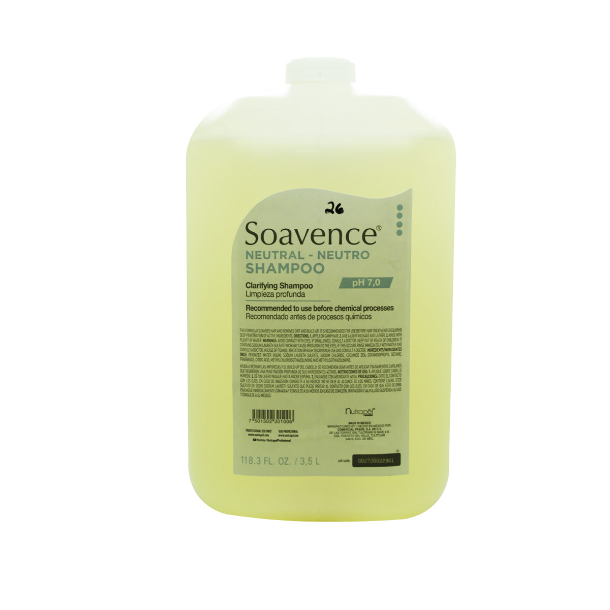 SOAVENCE NEUTRAL - SHAMPOO NEUTRAL - NISHMAN
